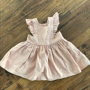 EUC Wren & James Linen Pinafore in Blush